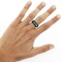 Tungsten Carbide Wedding Band Ring Blue Celtic Dragon, (Size 8mm Ring Size 8-13)