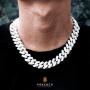 KRKC&CO 12mm/18mm/15mm Iced Cuban Link Chain for Men, 14k Gold Cuban Chain Necklace, Cuban Choker, Hip Hop Jewelry, Prong-Setting 5A CZ Stones, Durable Anti-Tarnish Urban Street-wear Everlasting Shine
