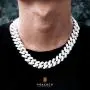 KRKC&CO 12mm/18mm/15mm Iced Cuban Link Chain for Men, 14k Gold Cuban Chain Necklace, Cuban Choker, Hip Hop Jewelry, Prong-Setting 5A CZ Stones, Durable Anti-Tarnish Urban Street-wear Everlasting Shine