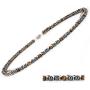 Elegant Womens Hematite Magnetic Therapy Necklace with Healing Stones Pain Relief for Neck Arthritis Migraine Headaches Shoulders and Back (Regular, Tiger Eye)