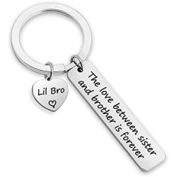 Brother Sister Keychain Big Bro Mid Bro Lil Bro Big Sis Mid Sis Lil Sis Brother Sister Gifts Family Jewelry