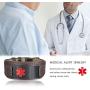 MPRAINBOW Personalized Custom Leather Medical Alert ID Bracelet for Men,Stainless Steel Emergency ICE Custom Plate with Adjustable Wide Genuine Leather Wristband,6.7-8.7 Inch