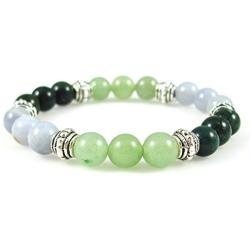 The Magic Is In You Anti-INFLAMMATORY 8mm Crystal Gemstone Intention Bracelet - Aventurine, Chalcedony, and Moss Agate