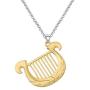 AKTAP Game Inspired Jewelry Harp Pendant Necklace Cosplay Gift for Zelda Fans