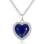 Titanic Heart of the Ocean Neckalce, AILUOR Silver Necklace Pendants Jewelry Mothers Day Gift