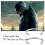 Avengers Inspire Gift I Am with You Till The End of The Line Puzzle Keychain Captain America Shield Charm Avengers Jewelry for Teens