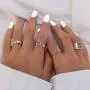 TOOPNK Initial Ring Gold Silver Letter Rings for Women Chunky Adjustable Ring Bold Alphabet Rings TOOPNK Initial Ring Gold Silver Letter Rings for Women Chunky Adjustable Ring Bold Alphabet Rings