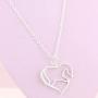 Luvalti Heart Pendant Necklace Horse Heart Jewelry - Family and Friends Jewelry Gift