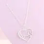 Luvalti Heart Pendant Necklace Horse Heart Jewelry - Family and Friends Jewelry Gift