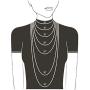 Viosi Sterling Silver 1mm Box Chain Necklace, 14'' - 30'' with Free Magnetic Clasp
