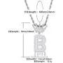 HECHUANG Initial Letter Pendant Necklace Women Simulated Diamond Name Chain Necklace Gold Silver Rope Chain HECHUANG Initial Letter Pendant Necklace Women Simulated Diamond Name Chain Necklace Gold Silver Rope Chain
