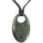 NOVICA Jade Pendant Necklace, 15.75'' Mayan Ellipse