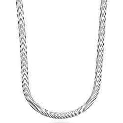 Savlano 925 Sterling Silver 5mm Solid Italian Round Diamond Cut Flexible Snake Chain Necklace With Gift Box For Men & Women - Made in Italy