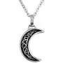CoolJewelry Urn Necklace Ashes Cresent Rectangle Keepsake Pendant Moon Star Eternal Cremation Memorial Jewelry Stainless Steel