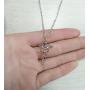 MANZHEN Gold Silver Medical Caduceus Pendant Necklace for Doctor Nurse Gifts