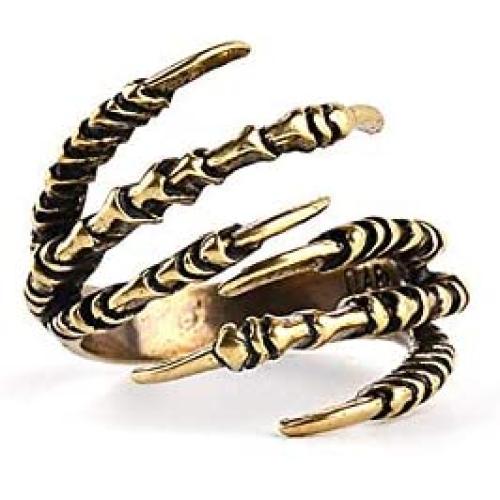 Fashion Vintage Women Mens Opening Eagle Talon Rings Mystery Jewelry Gothic Punk Antique Eagle Claw Ring Jewelry