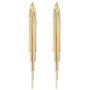 Boho Long Tassels Dangle Drop Metal Chain Earrings, Simplicity Punk Gold Silver Stud Earrings for Women Teenage Girls Wedding Party Gifts