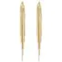 Boho Long Tassels Dangle Drop Metal Chain Earrings, Simplicity Punk Gold Silver Stud Earrings for Women Teenage Girls Wedding Party Gifts