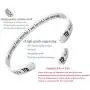 RENYILIN Creative Cuff Bracelet, Zodiac Bracelet, Inspirational Stainless Steel Bracelet for Men and Women