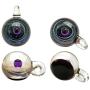 Top Plaza Fashion Glass Necklace Jewelry Universe Galaxy Nebula Space Cosmos Glass Ball Pendant Unique Special Birthday Christams Gift for Womens Girls