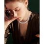 Besteel 3Pcs Infinity Rhinestone Crystal Chokers for Women Wedding Bridal Necklaces Jewelry Gift