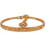 Touchstone New Indian Bollywood Brass Base Enchanting Look Finely Hand Crafted Work Enamel Meena Openable Free Size Bracelet in Gold Tone for Women.