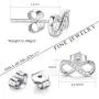 Women Earrings Studs 925 Sterling Silver Dangle Drop Earrings Infinity Love Round Cut CZ Diamond Jewelry Women Girls Gift for Valentines Day Women Earrings Studs 925 Sterling Silver Dangle Drop Earrings Infinity Love Round Cut CZ Diamond Jewelry Women Girls Gift for Valentines Day