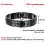 USWEL Magnetic Bracelets for Men Pure Titanium Bracelet with 591pcs Minerals, Adjustable
