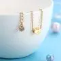 Florideco 14K Gold Plated Initial Bracelet for Women Letter Layered Chain Bracelet Dainty Alphabet Heart Charm Jewelry Gifts