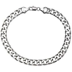 18K Gold/White Gold Plated 7mm Cuban Link Chain Anklet for Women Men, Curb Chain Ankle Bracelet for Women Men 9 10 11 inches