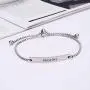 Personalized Faith Bracelet- BREATHE -Positive Inspirational Quotes Adjustable Cuff Jewelry For Women, Ideal Encouragement Gifts for Women
