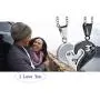 Long tiantian Her His Necklace Magnetic Bracelet for Couple Gift Couple Necklace