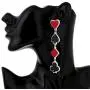 DAMLENG Unique Funny Playing Cards Pattern Dangle Drop Earring Fashion Party Charms Acrylic Spades Hearts Plum Poker Earrings for Women Girls Statement Jewelry Gift