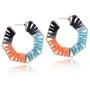 Rattan Dangle Drop Earrings for Women Handmade Girls Boho Woven Wicker Braid Drop Dangle Earring Fashion Jewelry Lightweight Statement Earrings