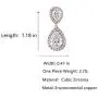 Scarlvambo Womens Cubic Zirconia Teardrop Pierced Dangle Wedding Earrings Rose-Gold-Tone Clear Scarlvambo Womens Cubic Zirconia Teardrop Pierced Dangle Wedding Earrings Rose-Gold-Tone Clear