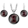 Wearable Treasures Black Widow Necklace, The Avengers Jewelry, Captain America Shield Pendant, Superhero Earrings Gifts Gift, Geek Geeky Present Presents Wearable Treasures Black Widow Necklace, The Avengers Jewelry, Captain America Shield Pendant, Superhero Earrings Gifts Gift, Geek Geeky Present Presents