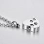 FCZDQ Cremation Jewelry Sleeping Dog Memorial Keepsake Ashes Urn Pendant Necklace with Funnel Kit