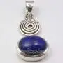 SilverStarJewel 925 Pure Silver Lapis Lazuli Pendant 1.5'' Fashion Wholesale SilverStarJewel 925 Pure Silver Lapis Lazuli Pendant 1.5'' Fashion Wholesale