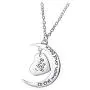 LLAMEVOL I Love You to The Moon and Back Pendant Heart Necklaces Jewelry for Women Girls Girlfriend Men LLAMEVOL I Love You to The Moon and Back Pendant Heart Necklaces Jewelry for Women Girls Girlfriend Men