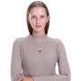 Pearl Necklace and Earring Set for Women Gold Plated Pearl Pendant Necklace Fashion Jewelry