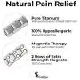 Elegant Mens Double Magnet Wide Titanium Magnetic Therapy Bracelet Pain Relief for Arthritis and Carpal Tunnel (Silver) Elegant Mens Double Magnet Wide Titanium Magnetic Therapy Bracelet Pain Relief for Arthritis and Carpal Tunnel (Silver)