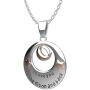 ''I Love You to the Moon and Back'' Pendant Necklace - Best Jewelry Gift - 19''