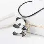 Winssi Sports Panda Necklace with Black Cord Panda Jewelry Gift for Teen Girls and Boys Winssi Sports Panda Necklace with Black Cord Panda Jewelry Gift for Teen Girls and Boys