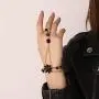 Bomine Boho Crystal Finger Bracelets Ring Hand Chain Gold Flower Beach Slave Bracelet Jewelry Chain for Women and Girls Bomine Boho Crystal Finger Bracelets Ring Hand Chain Gold Flower Beach Slave Bracelet Jewelry Chain for Women and Girls