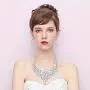 BriLove Womens Costume Fashion Crystal Cluster Chunky Statement Necklace Dangle Earrings Set BriLove Womens Costume Fashion Crystal Cluster Chunky Statement Necklace Dangle Earrings Set