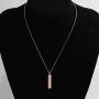 KUIYAI Moon Phase Pendant Necklace with Rhinestone Astronomy Lunar Necklace Crescent Moon Jewelry