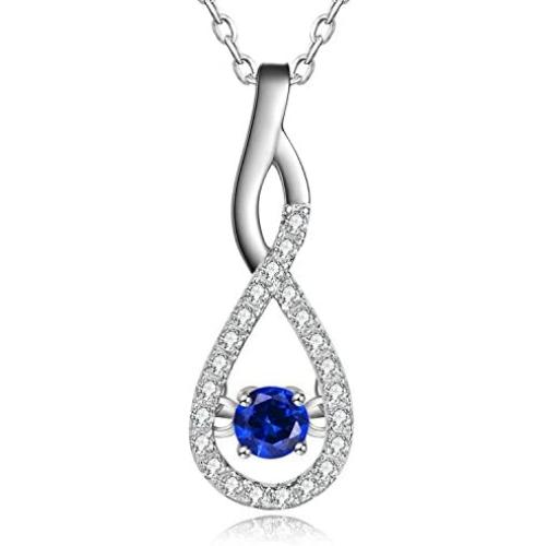 Caperci Sterling Silver Infinity Pendant Necklace - Valentines Day Jewelry Gifts for Women