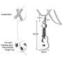 XUANPAI Stainless Steel Guitar Cremation Pendants Ashes Holder Memorial Urn Necklace for Man Women Ash Memorial XUANPAI Stainless Steel Guitar Cremation Pendants Ashes Holder Memorial Urn Necklace for Man Women Ash Memorial