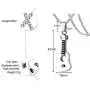 XUANPAI Stainless Steel Guitar Cremation Pendants Ashes Holder Memorial Urn Necklace for Man Women Ash Memorial