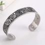 fishhook Viking Nordic Tree of Life Raven Talisman Stainless Steel Magnetic Therapy Cuff Bangle Bracelet for Women Men